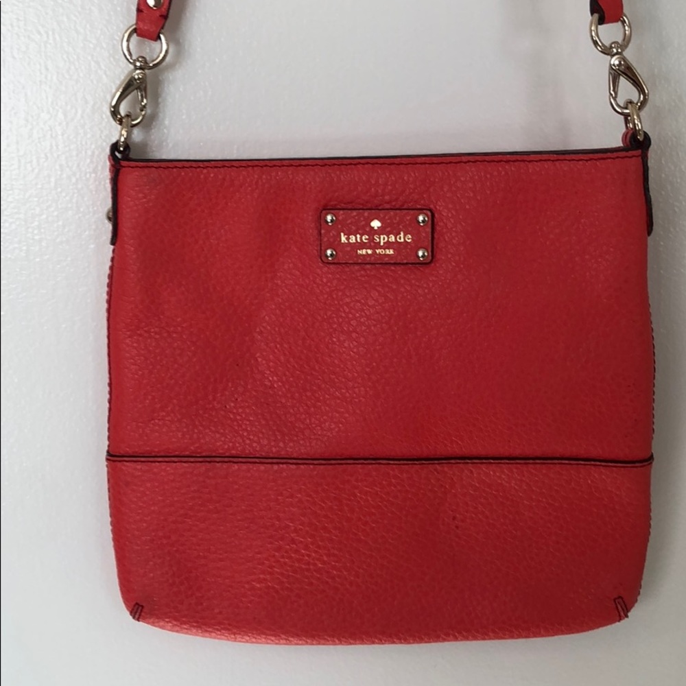 Kate Spade Coral Purse - side purse - tags